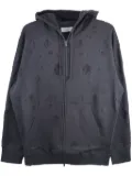 Yohji Yamamoto cotton zip-up hoodie - Black