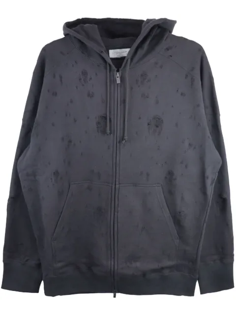 Yohji Yamamoto hoodie con cierre