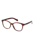 Moncler Eyewear tortoiseshell-pattern glasses - Brown