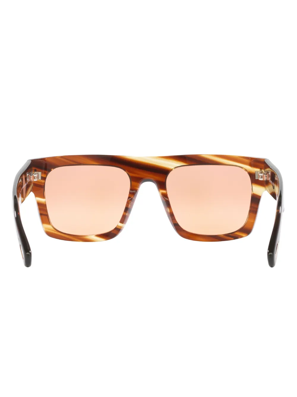 Tom Ford Eyewear Fausto Square Frame Sunglasses In Green