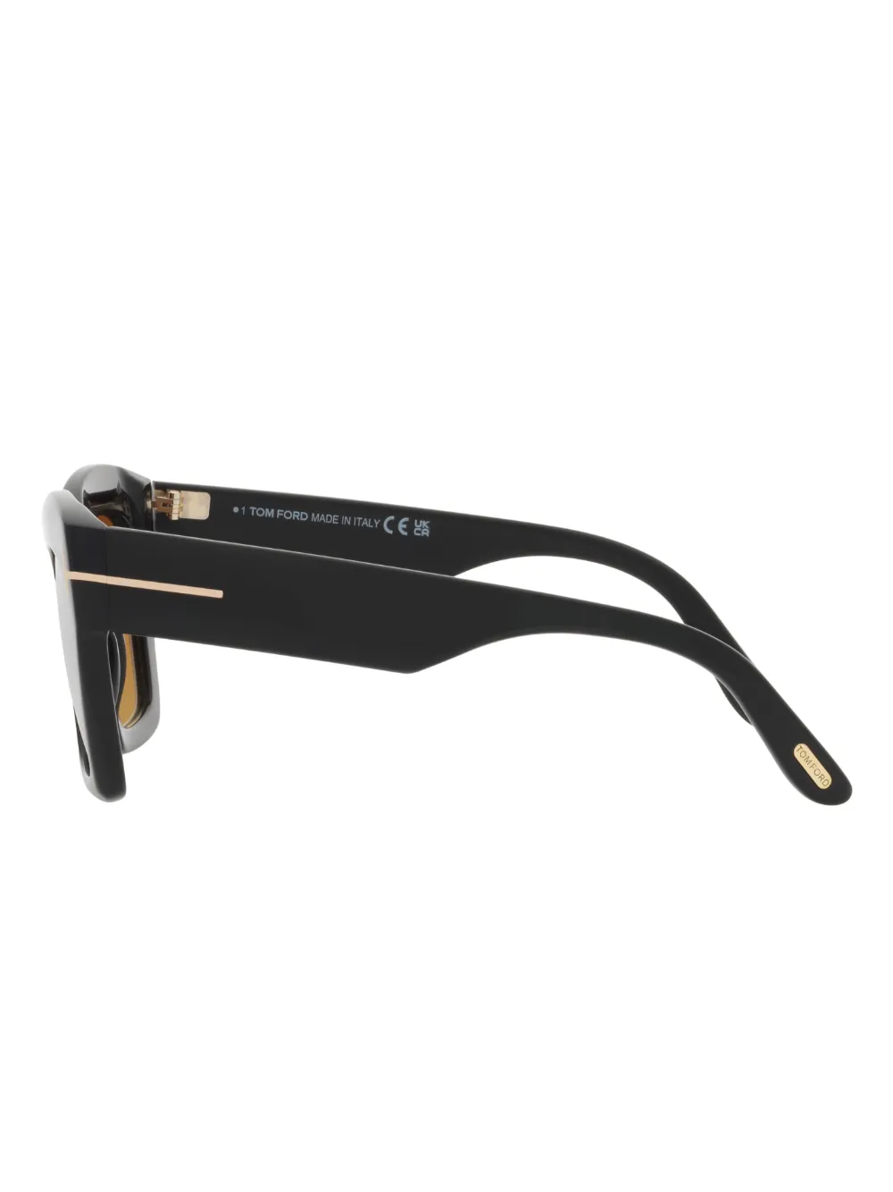 TOM FORD Eyewear Zonnebril met oversized montuur Zwart
