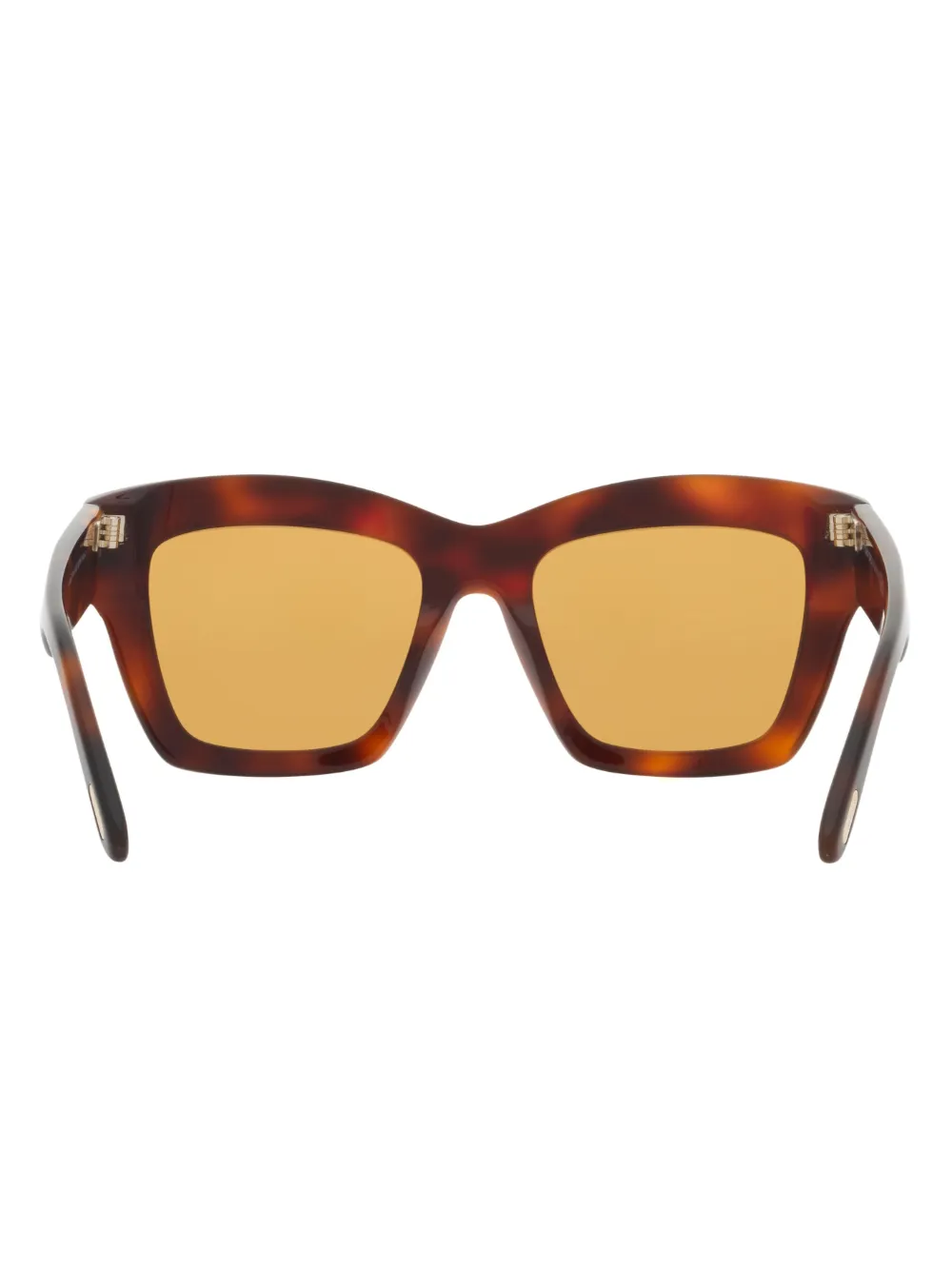 Tom Ford Womens Brown Ft1191 Luna Rectangle-frame Acetate Sunglasses In Green