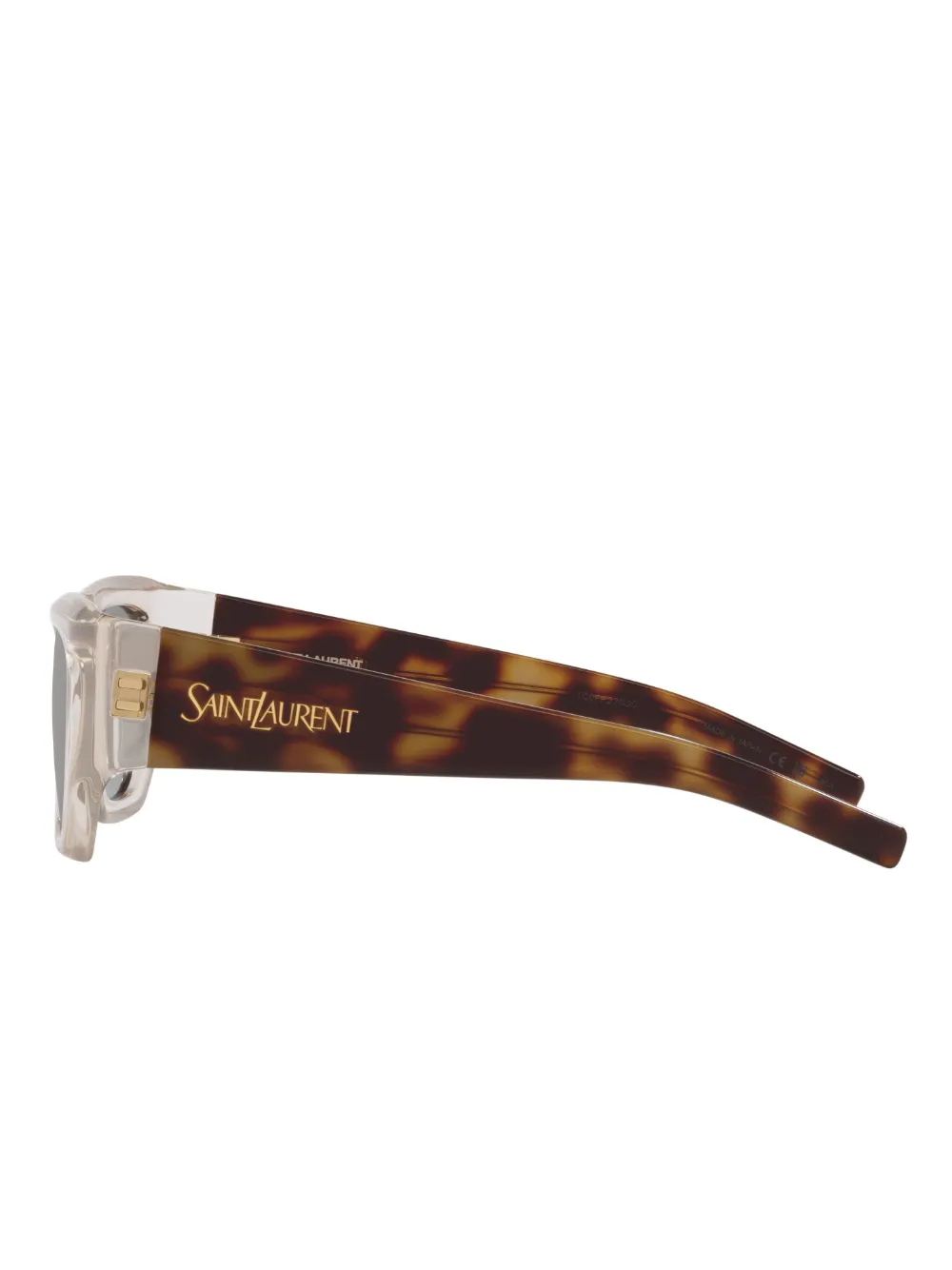 Shop Saint Laurent Sl 740 Sunglasses In White