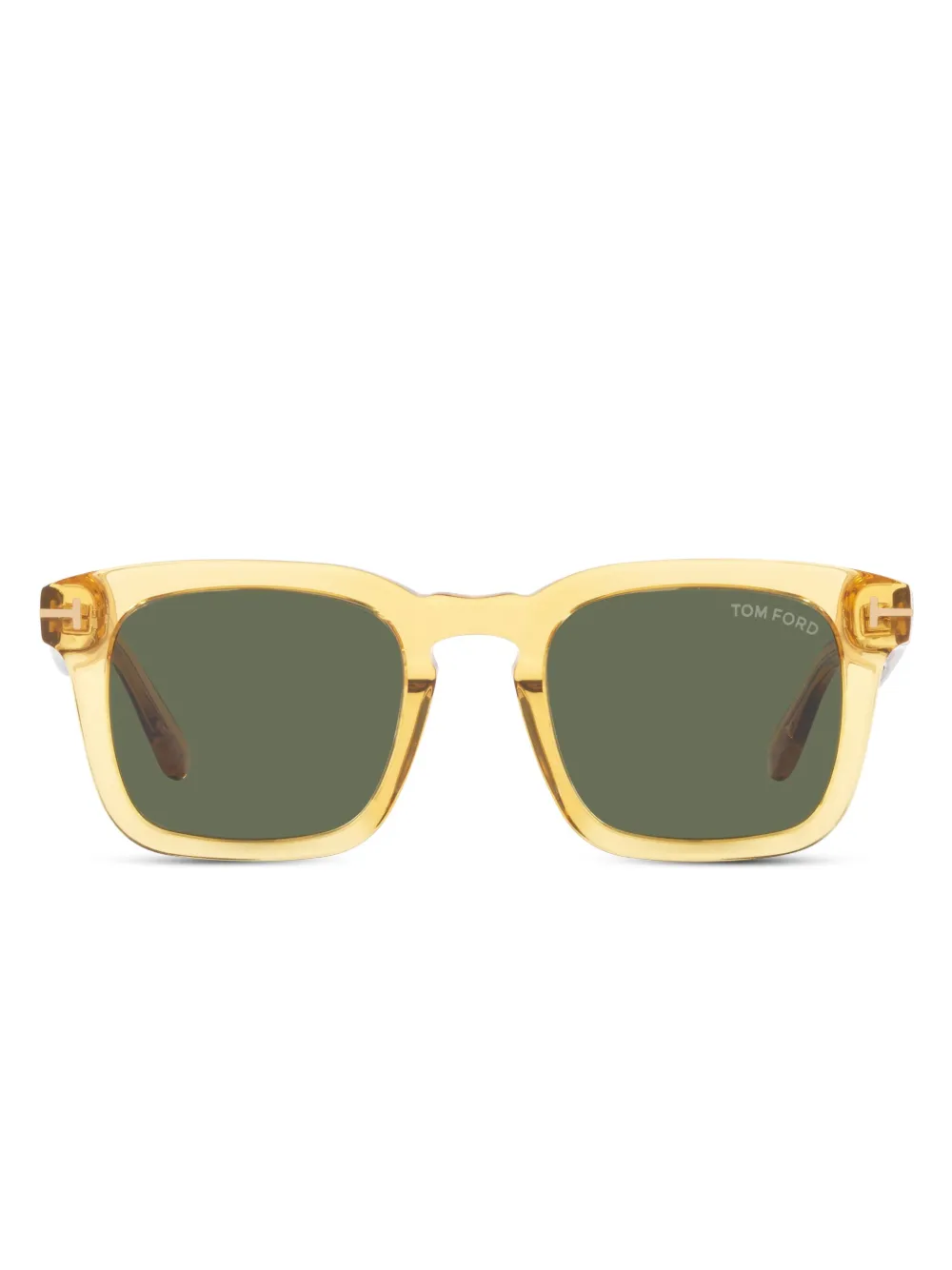 TOM FORD Eyewear TR001097 スクエアフレーム サングラス - イエロー TOM FORD Eyewear TR001097 スクエアフレーム サングラス - イエロー