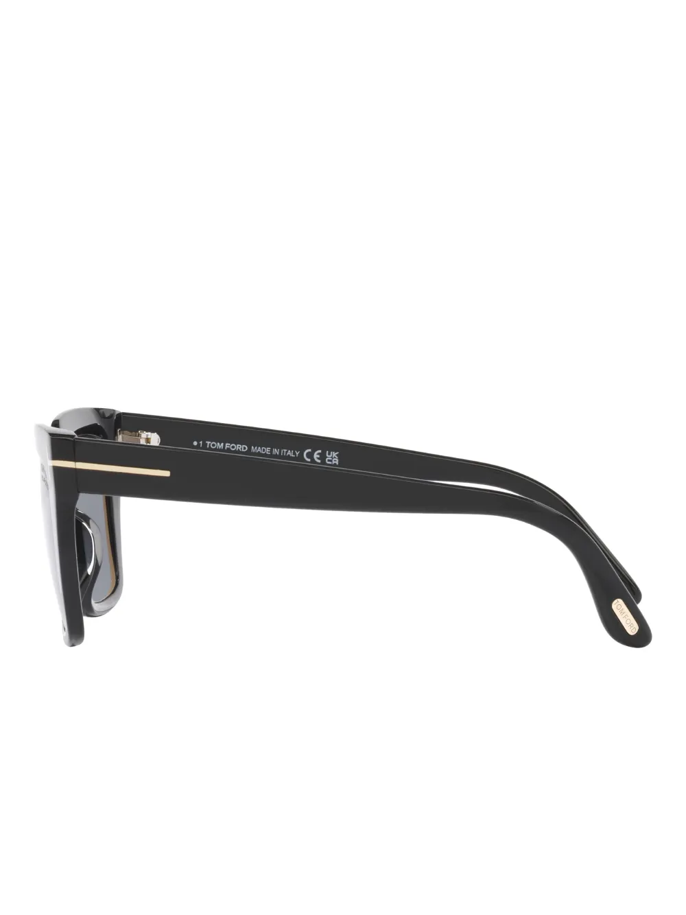 TOM FORD Eyewear Zonnebril met oversized montuur Zwart