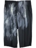 Yohji Yamamoto spray-painted trousers - Black