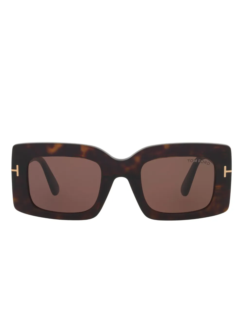TOM FORD Eyewear ジオメトリックフレーム サングラス - グリーン TOM FORD Eyewear ジオメトリックフレーム サングラス - グリーン