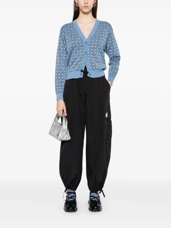 Kenzo Kenzo Weave カーディガン | ブルー | FARFETCH JP