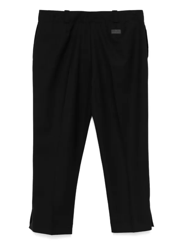 Kenzo クロップドパンツ | ブラック | FARFETCH JP