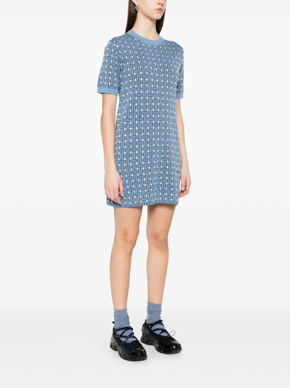 Kenzo geweven mini-jurk Blauw