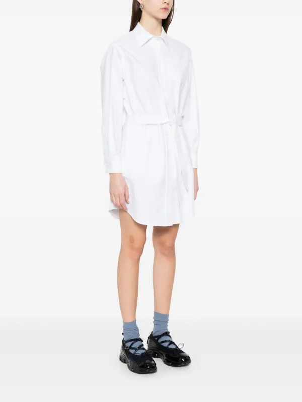 Kenzo Shirt Mini Dress White FARFETCH IN