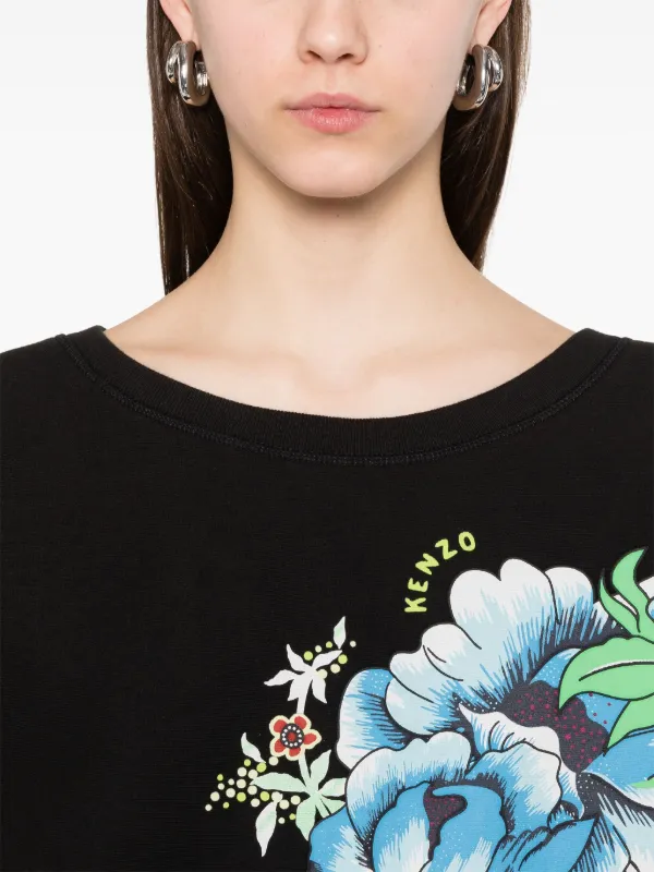 フェローズ B15-D Kenzo Peonies Sweatshirt | Black | FARFETCH