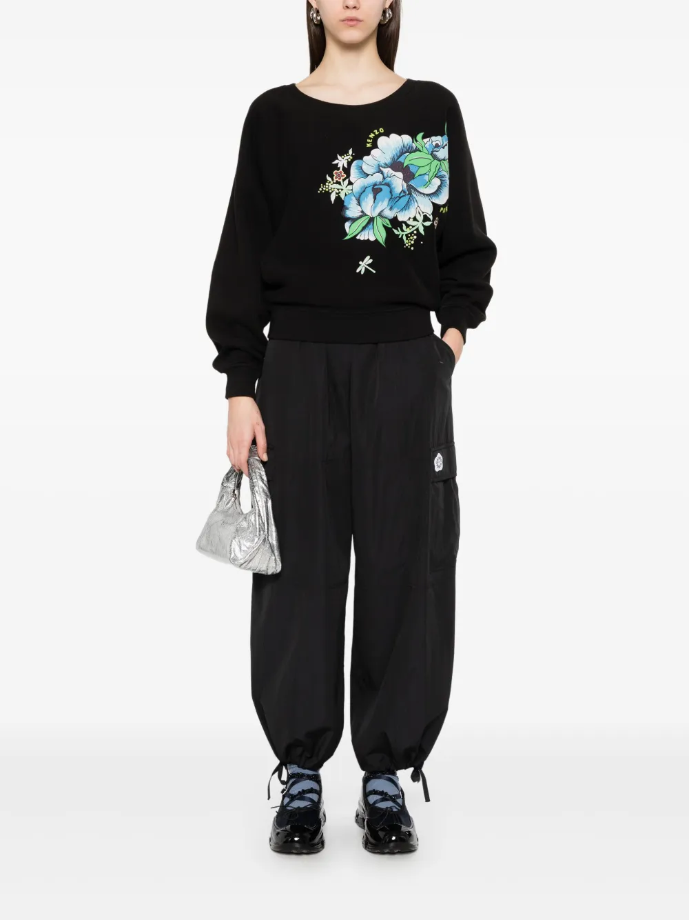 Kenzo Sweater met print - Zwart