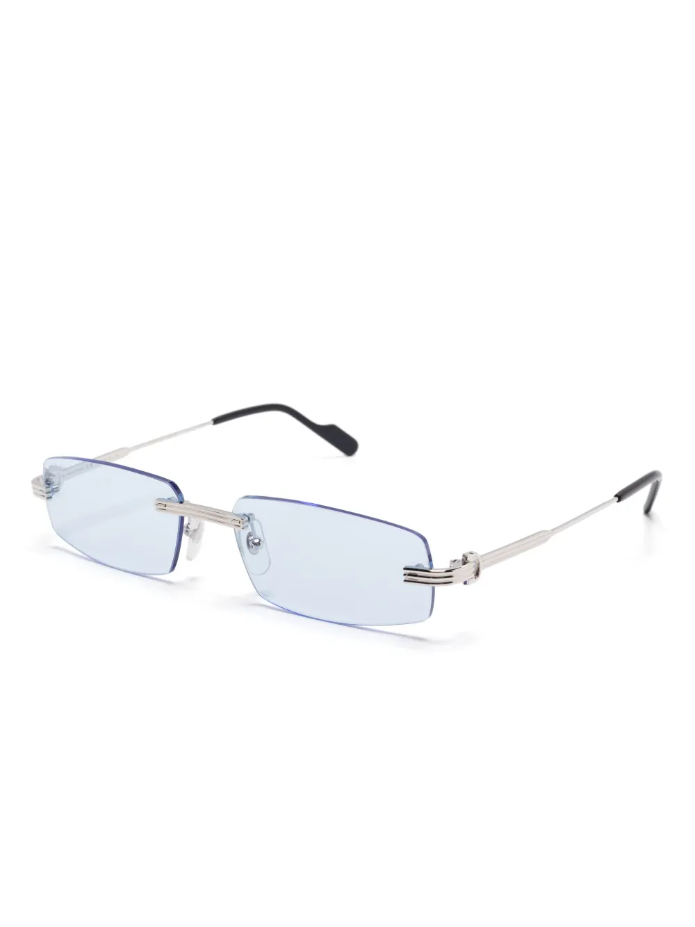 Cartier Eyewear rimless sunglsses - Zilver