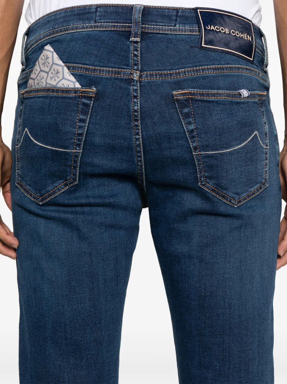 Jacob Cohën Bard Fast broek Blauw