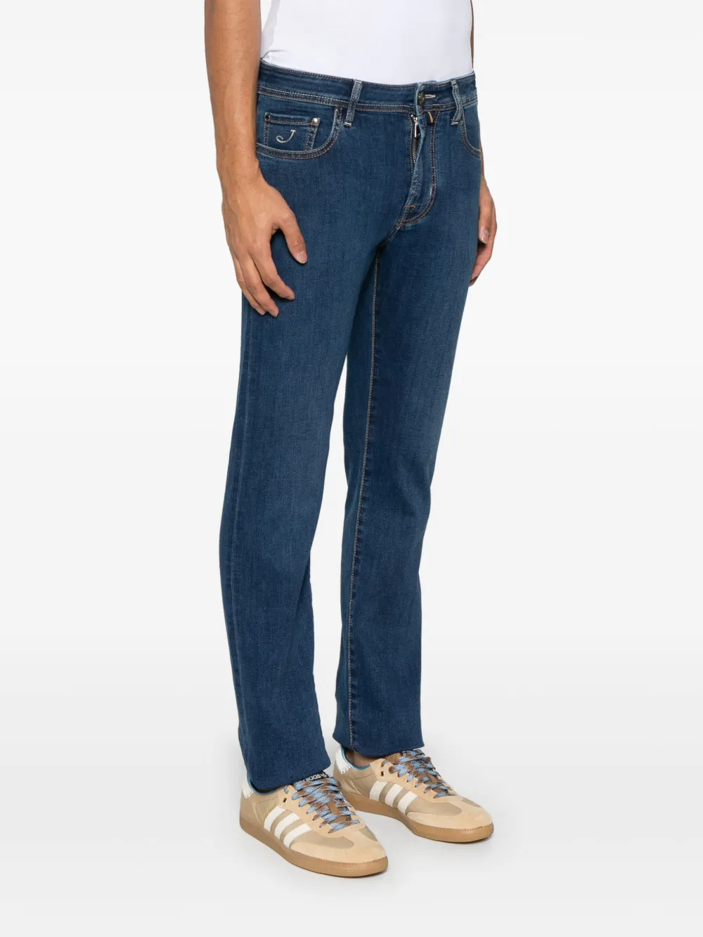 Jacob Cohën Bard Fast broek Blauw