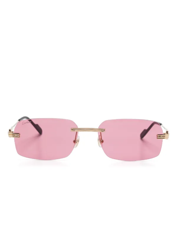 カルティエ☆レディース☆サングラス☆ピンク esw00712-panthere-de-cartier-sunglasses
