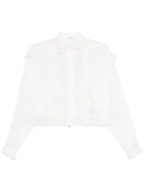 Ermanno Scervino lace-panelling shirt