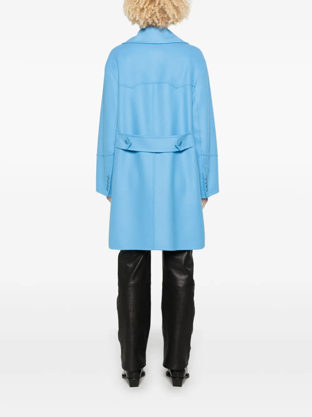 Ermanno Scervino Jas met vilten afwerking Blauw