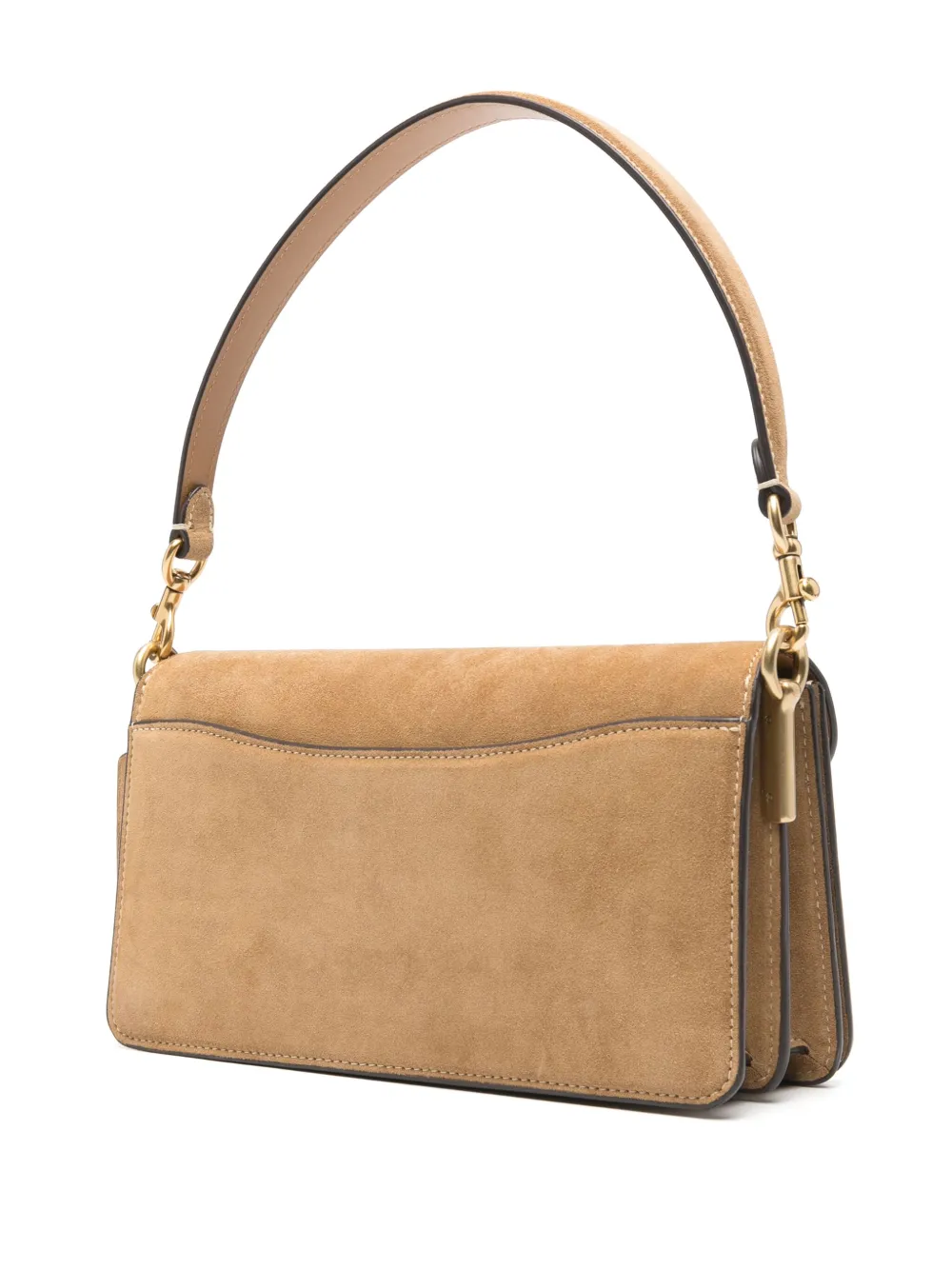 Coach Suède schoudertas Beige