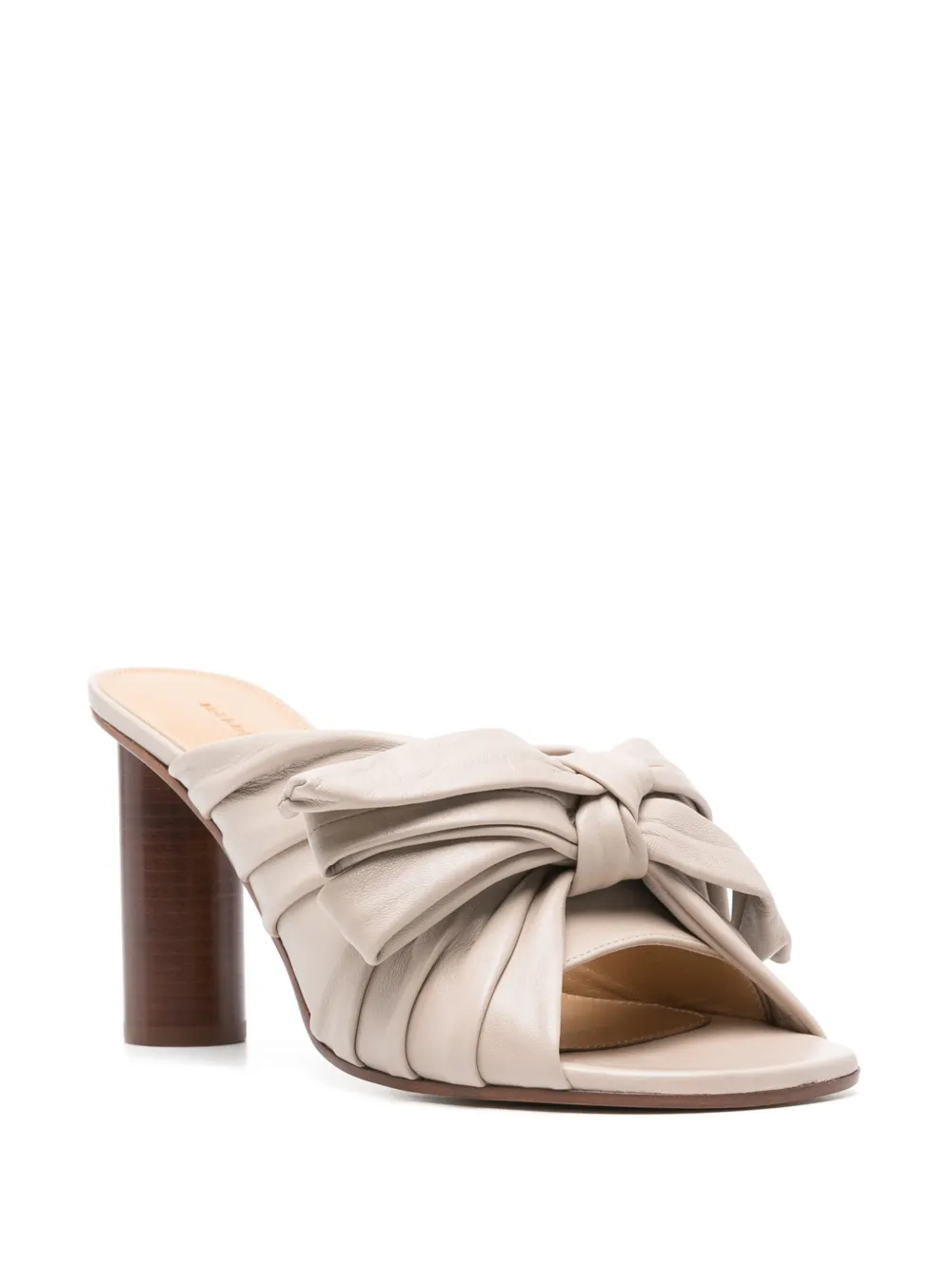 JW Anderson 95mm bow mules - Beige