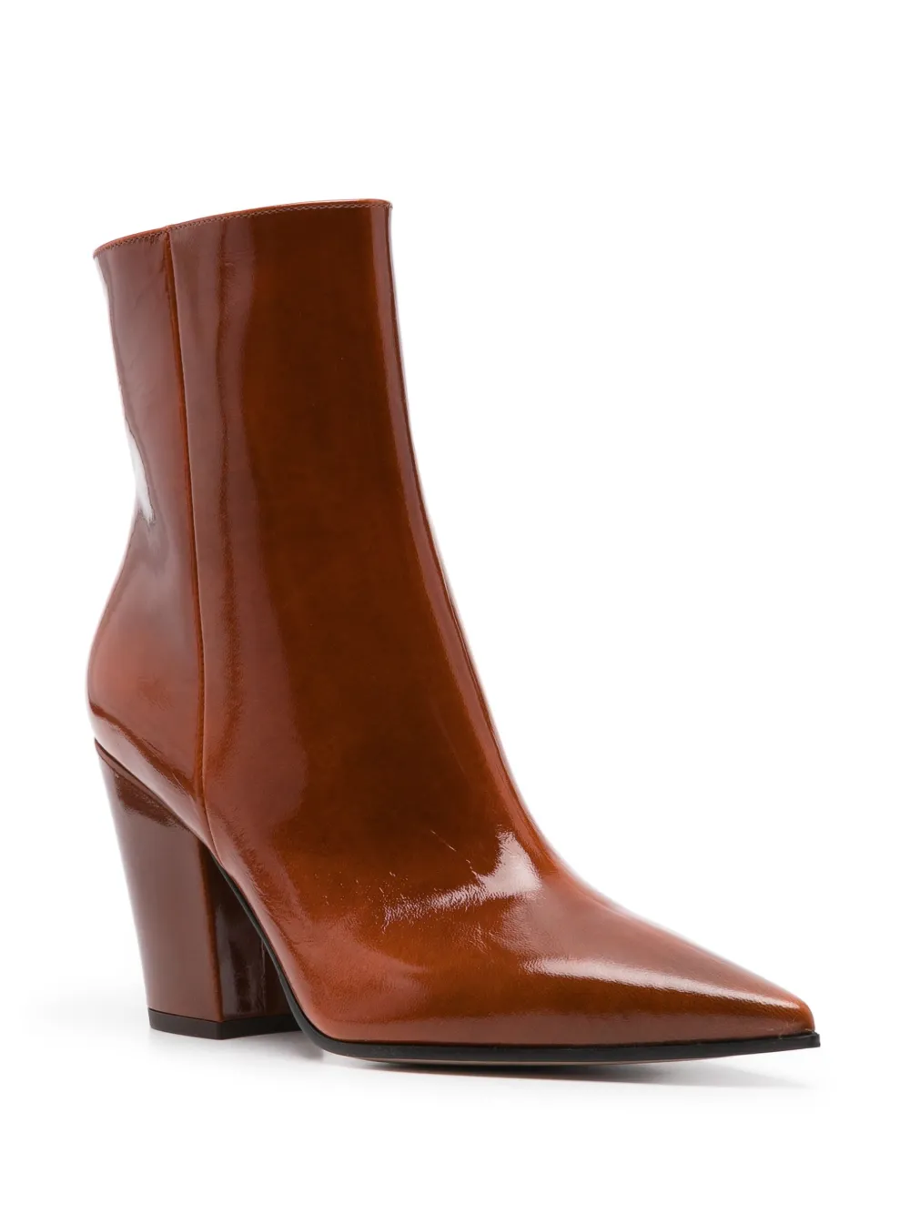 Gianvito Rossi 90mm patent ankle boots Bruin