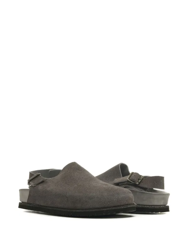 C*i様 GUIDI E29C フラットサンダル グレー Guidi バックル スエードミュール | グレー | FARFETCH JP