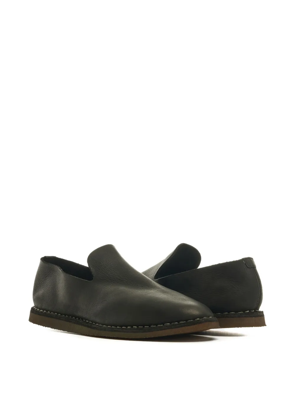 Guidi leather loafers Black