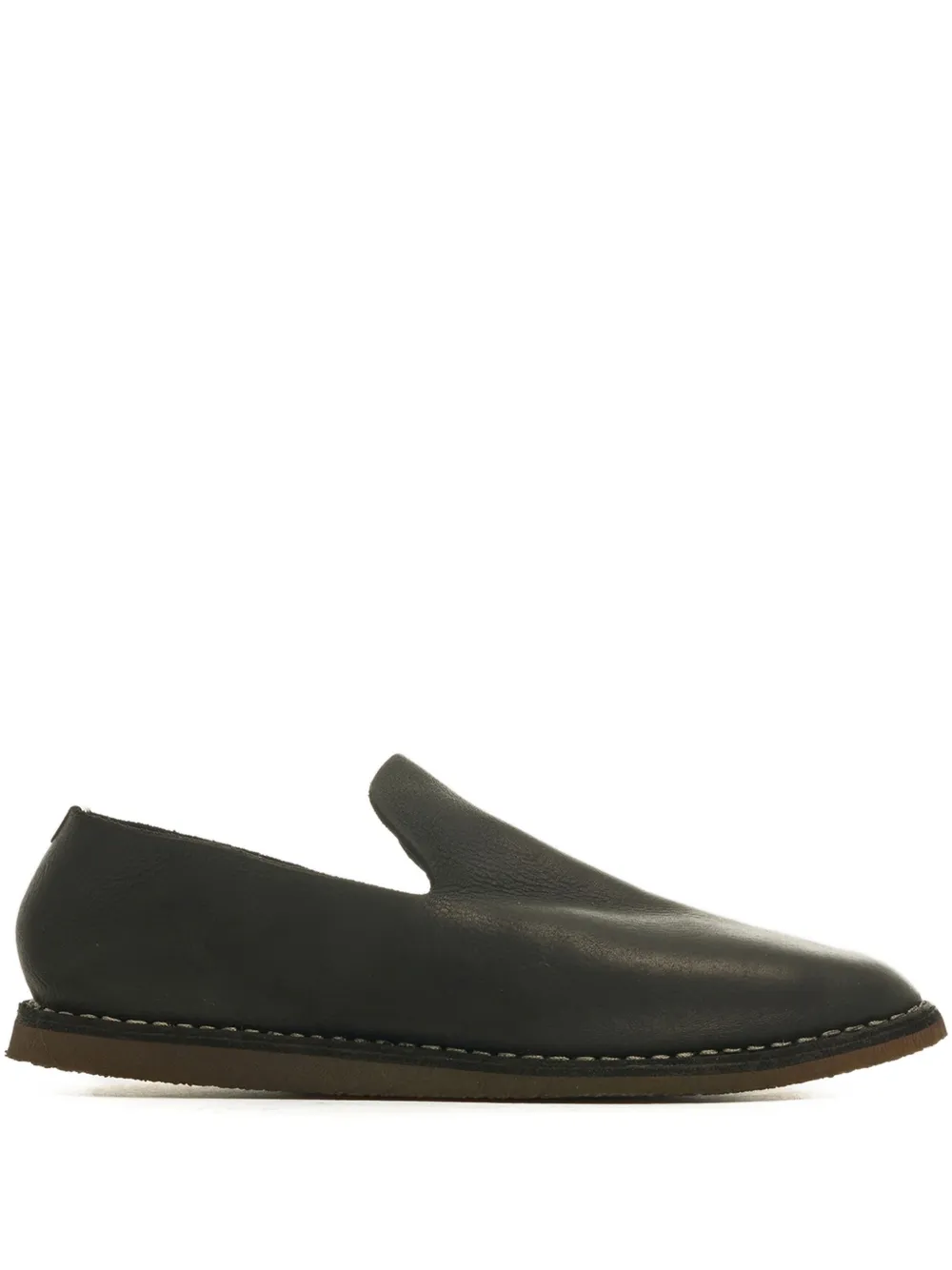 Guidi leather loafers Black