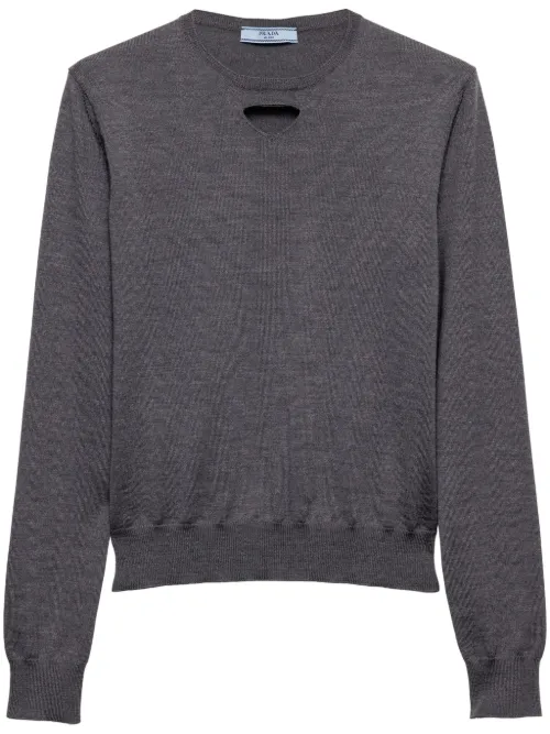 Prada pull en laine - Gris - Prada - Modalova