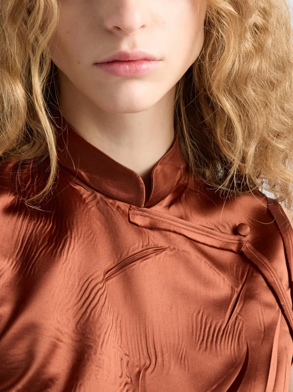 Prada Old Duchesse jurk Oranje
