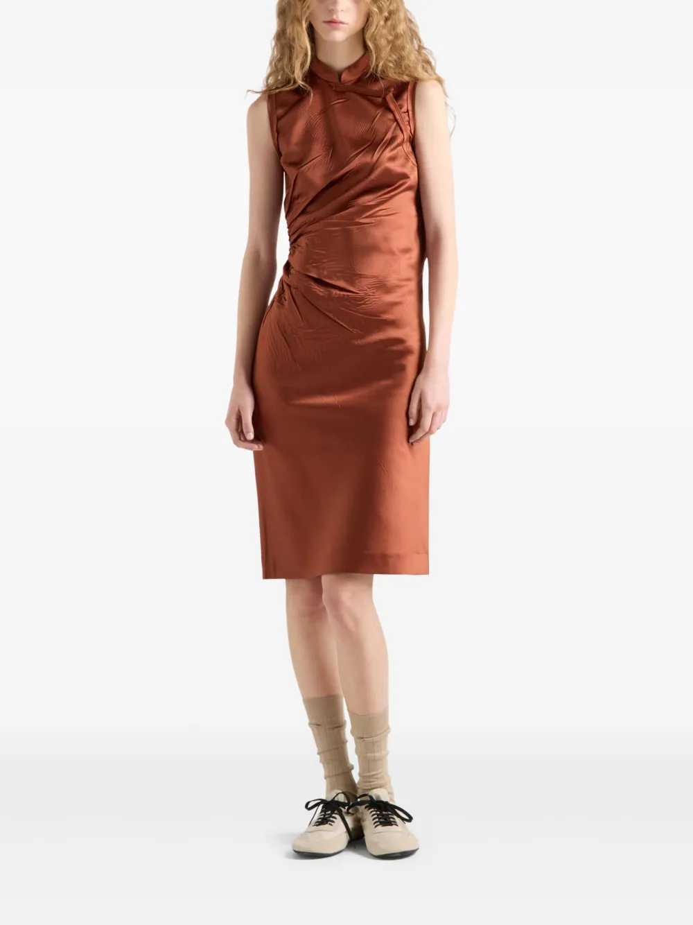 Prada Old Duchesse jurk - Oranje