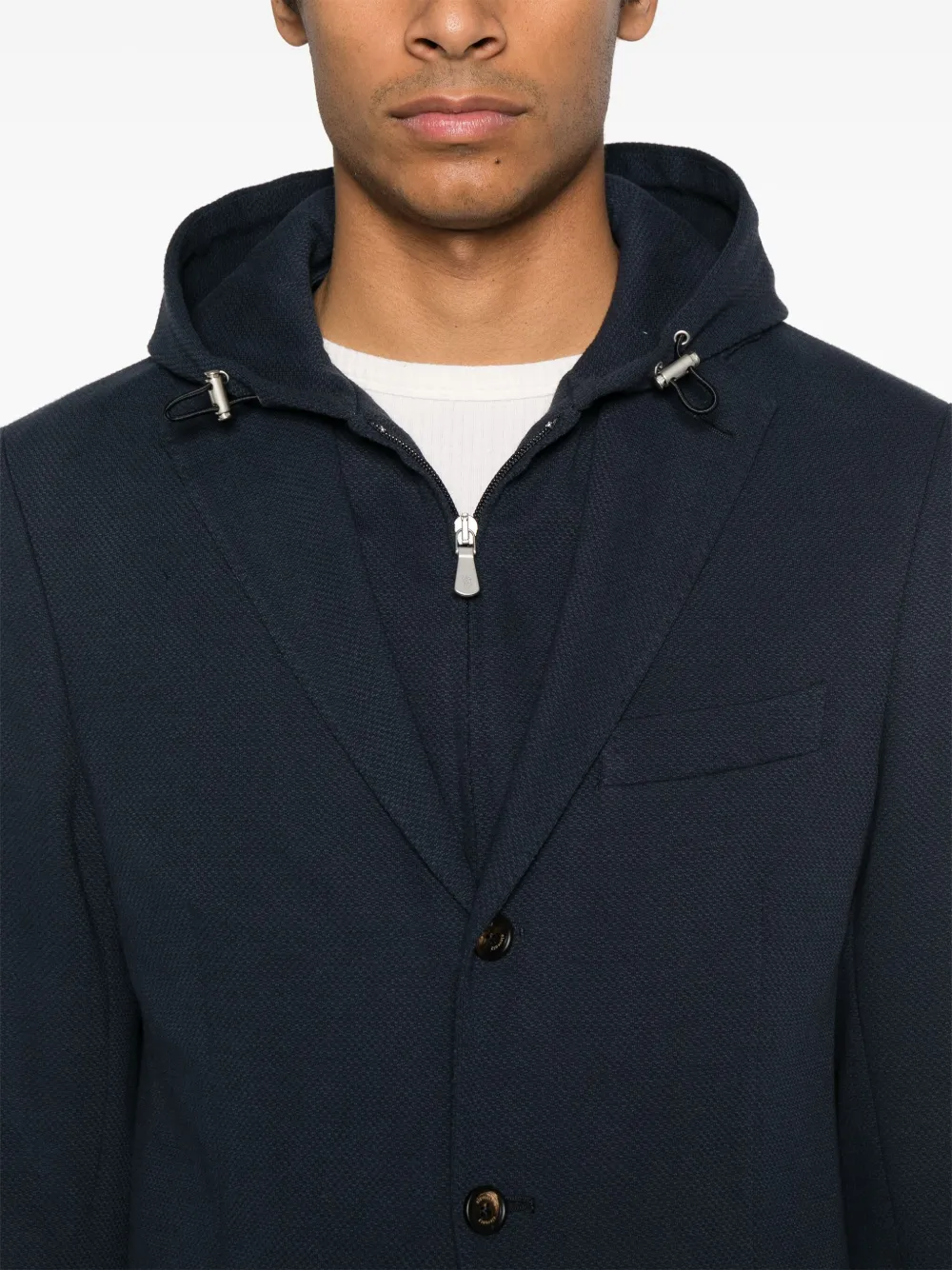 Eleventy Blazer met gelaagd effect Blauw