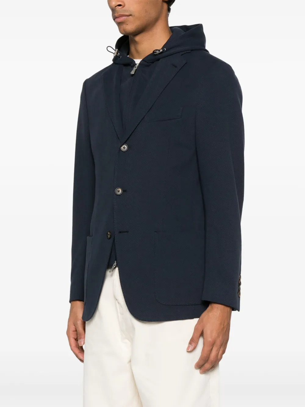 Eleventy Blazer met gelaagd effect Blauw