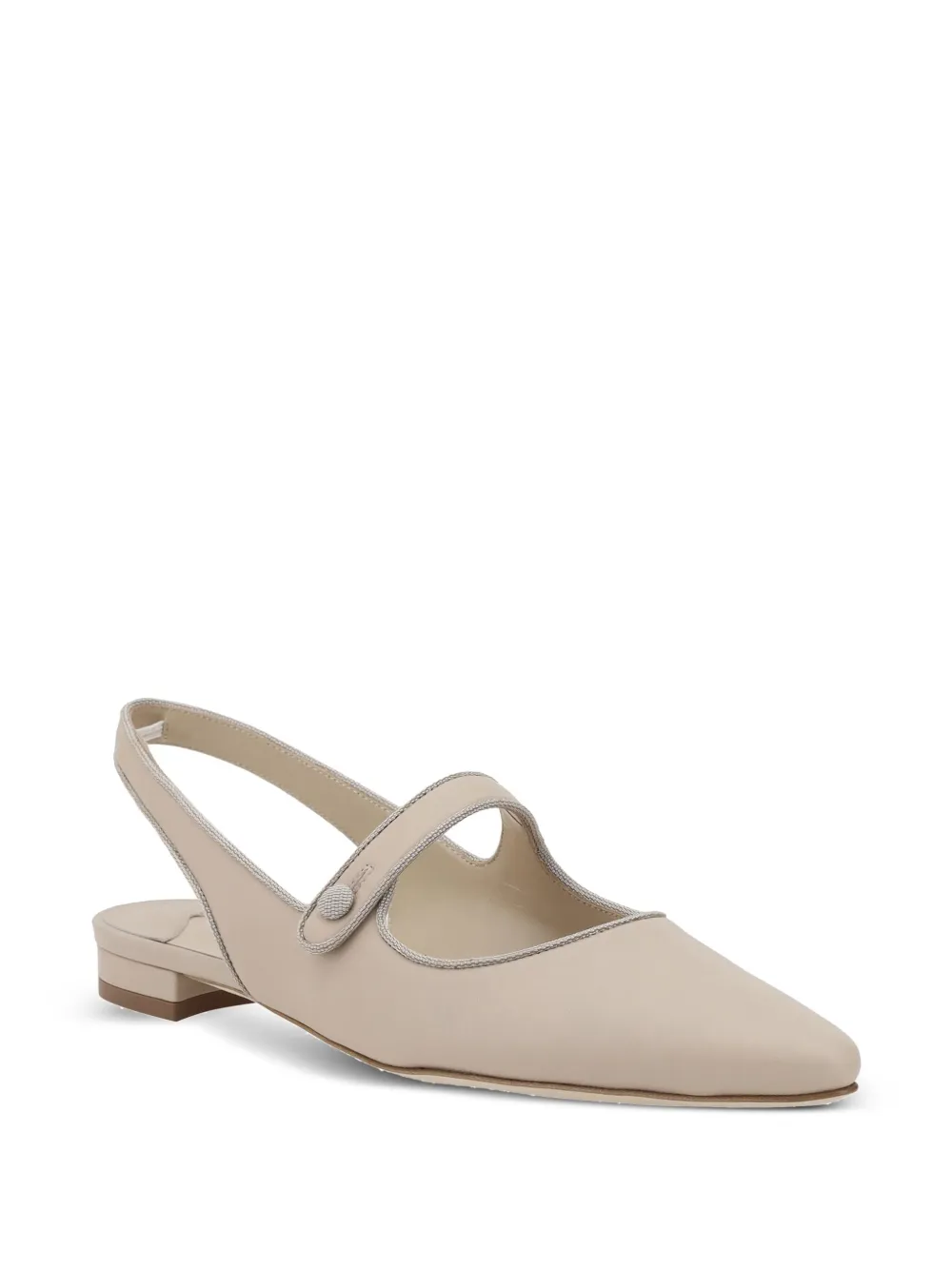 Manolo Blahnik Campariflatsli ballerina's - Beige