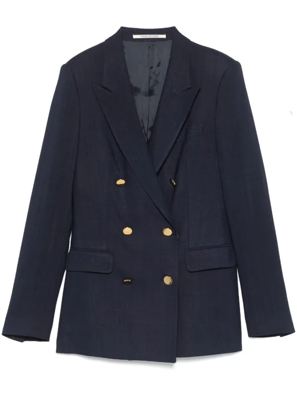 TAGLIATORE グレージュ ダブル ブルー ブラック Tagliatore ダブルジャケット | ブルー | FARFETCH JP