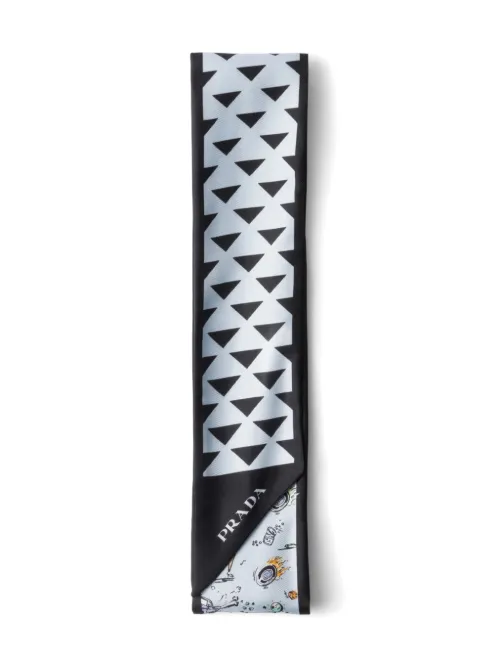 Foulard à imprimé graphique - Prada - Modalova