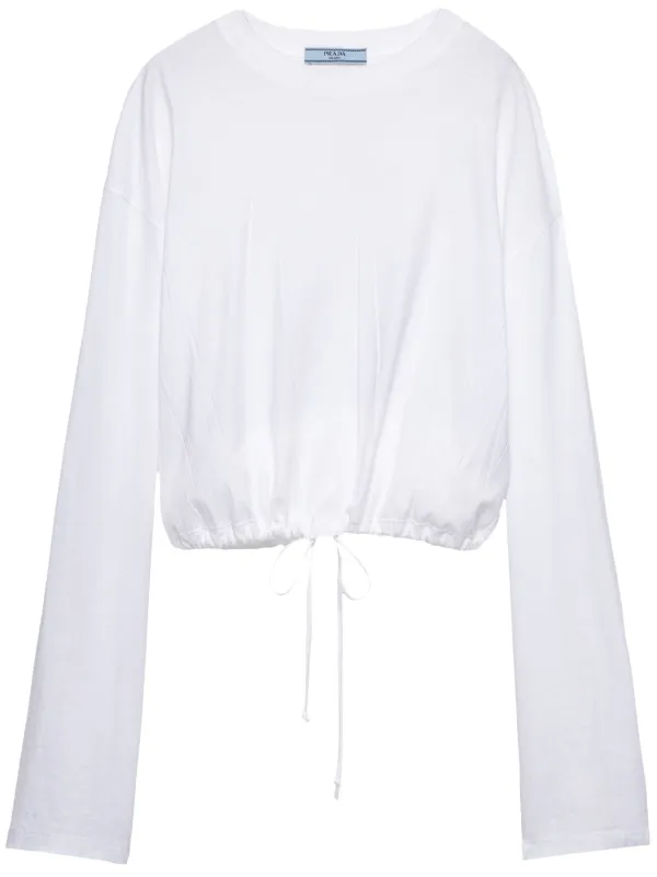 Prada ロングTシャツ | ホワイト | FARFETCH JP
