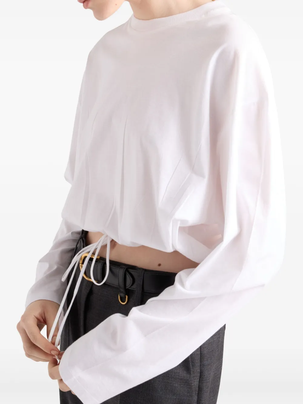 Prada Jersey T-shirt Wit