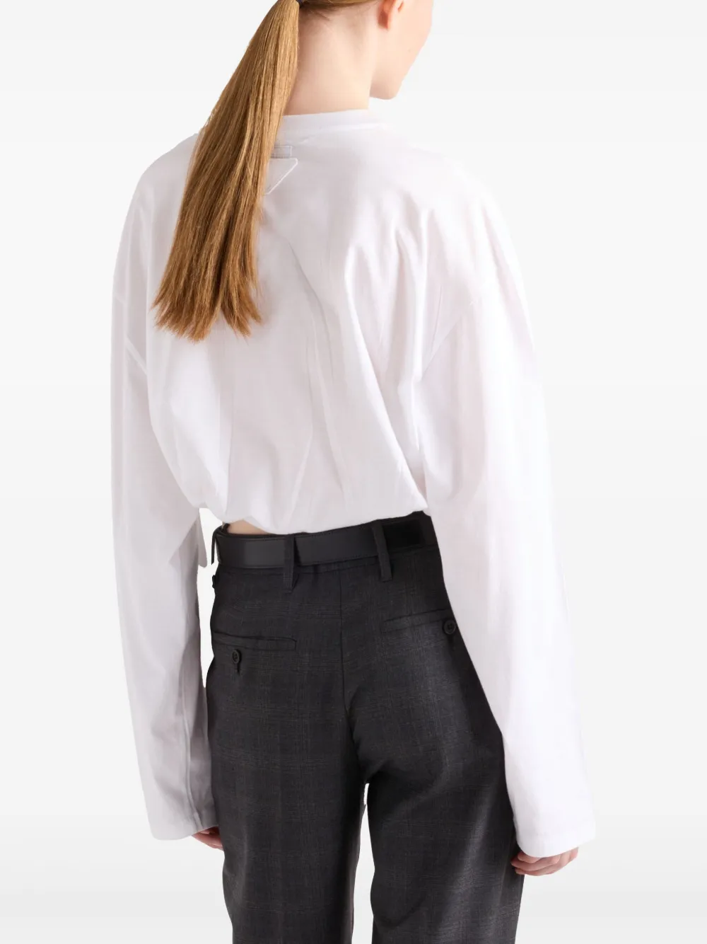 Prada Jersey T-shirt Wit