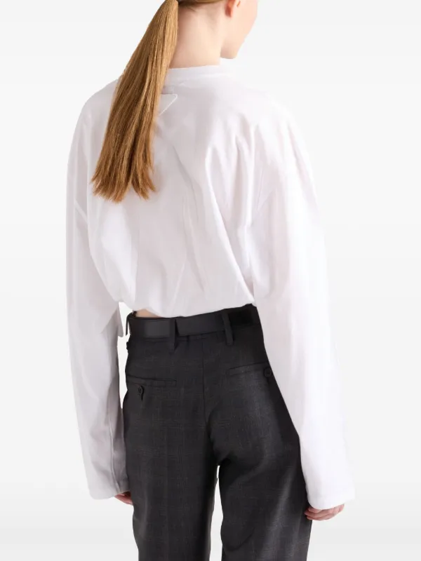 Prada ロングTシャツ | ホワイト | FARFETCH JP