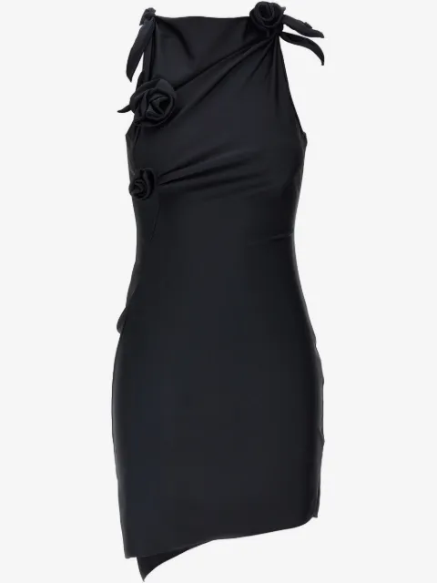 Coperni Asymmetric Flower mini dress