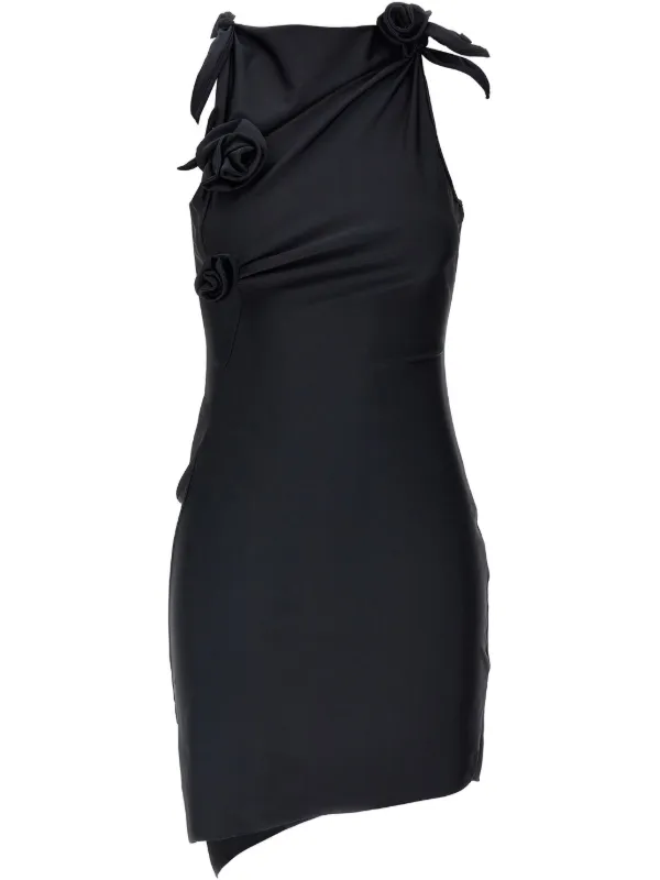 navy blue dress for baby girl Coperni Asymmetric Mini Dress | Black main image 1
