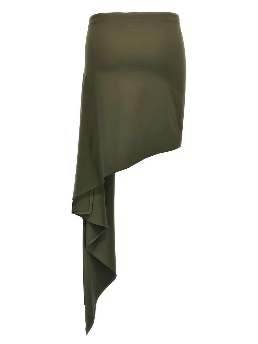 Magda Butrym asymmetric draped skirt - Groen