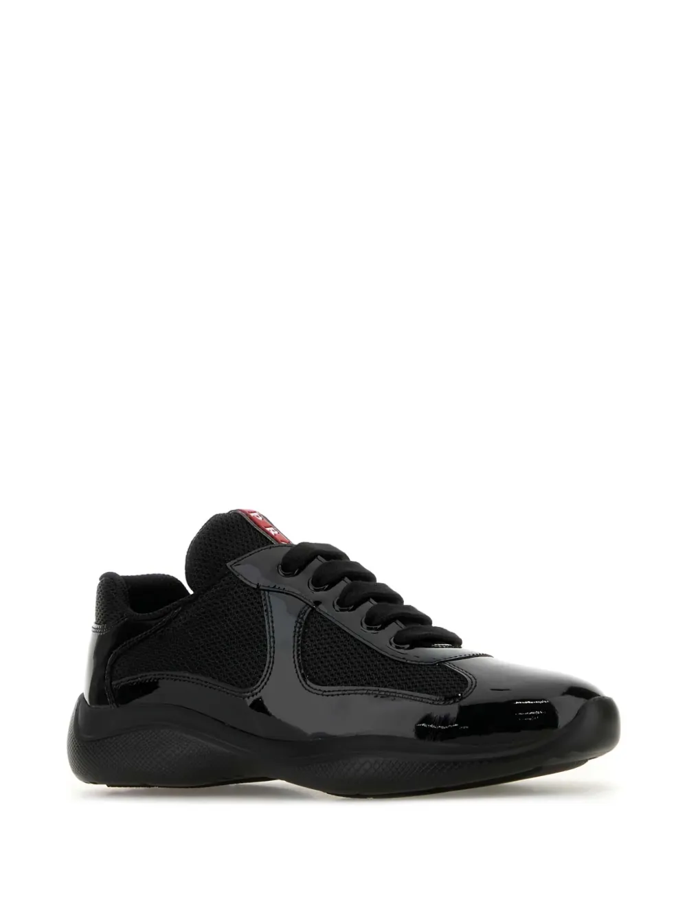 Prada Leren sneakers - Zwart