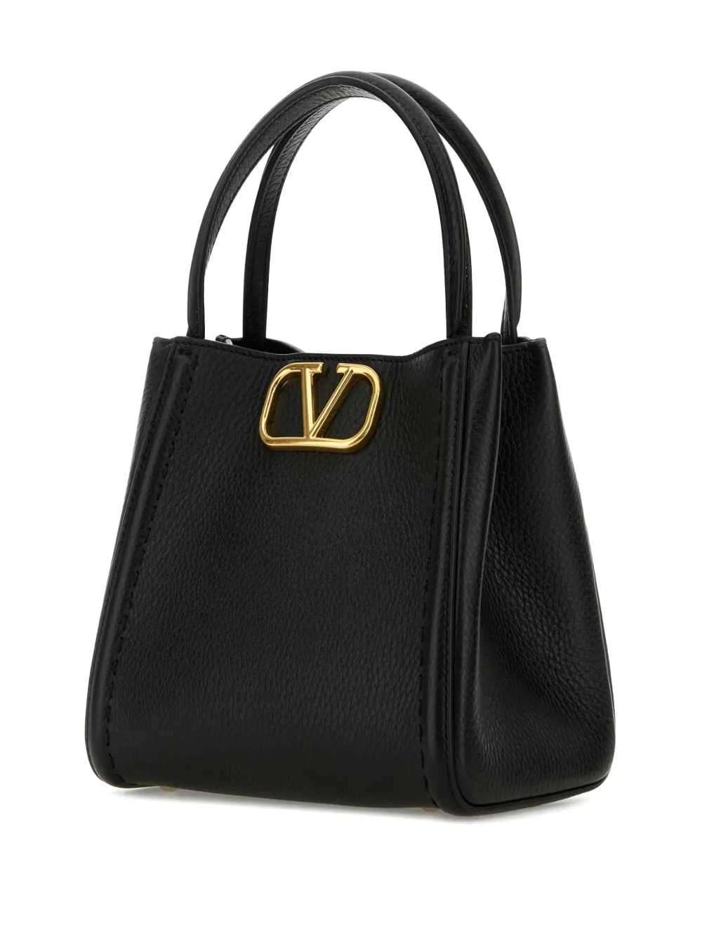 Valentino Garavani Leren shopper Zwart