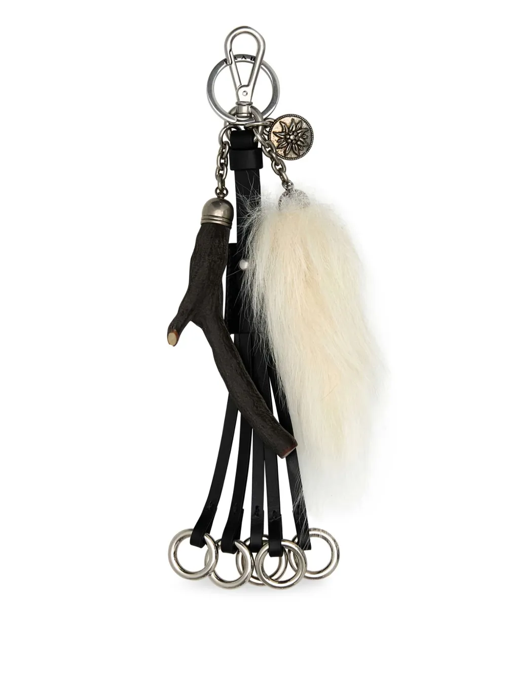 Prada leather keyring | Black | Image 1