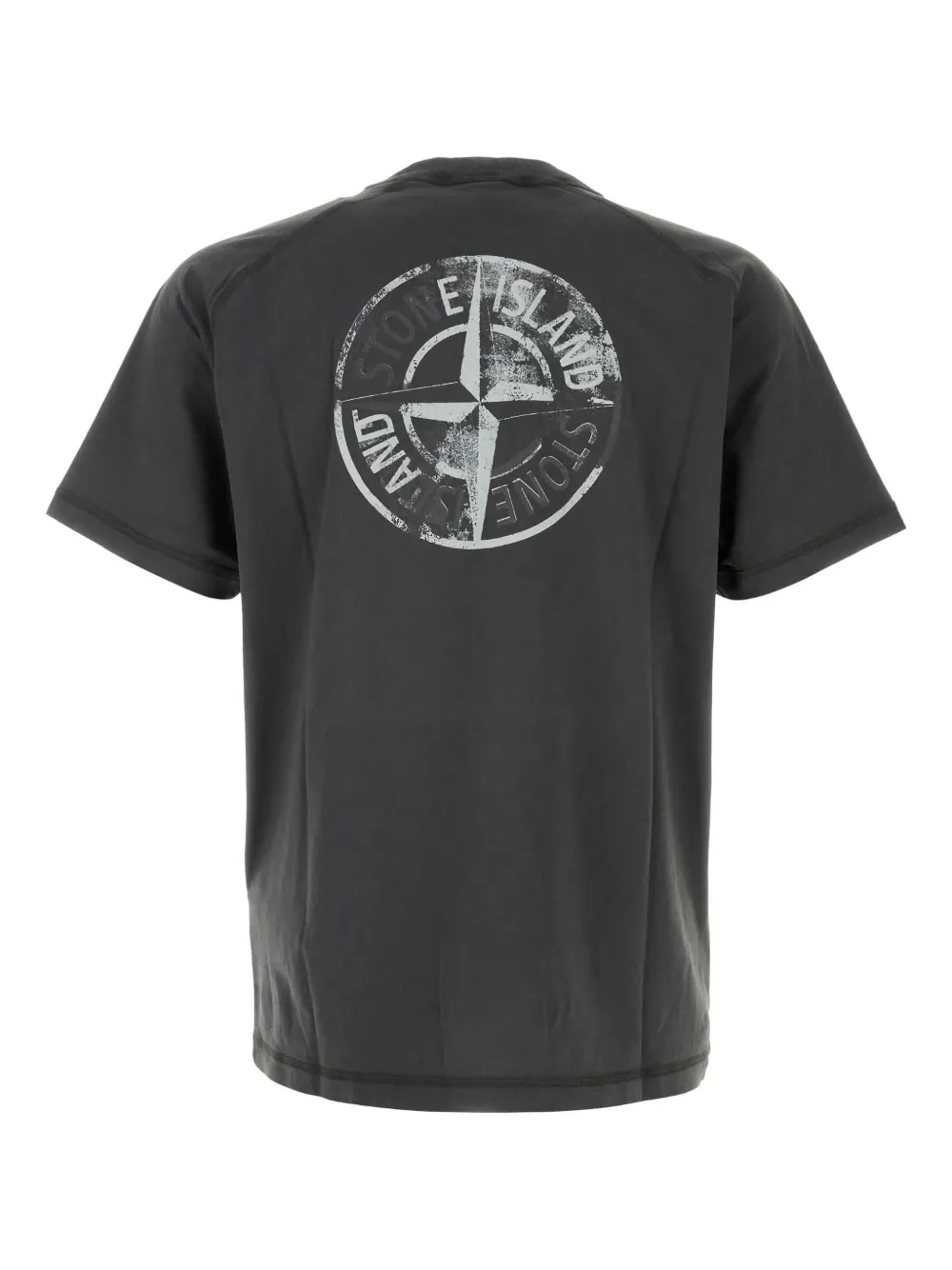 Stone Island T-shirt met logoprint - Grijs