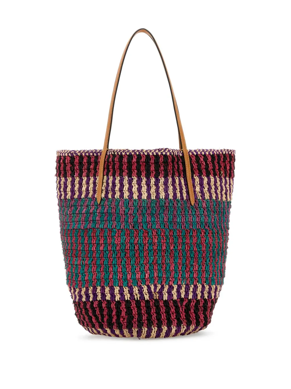 Valentino Garavani VLogo Signature raffia tote bag - Roze