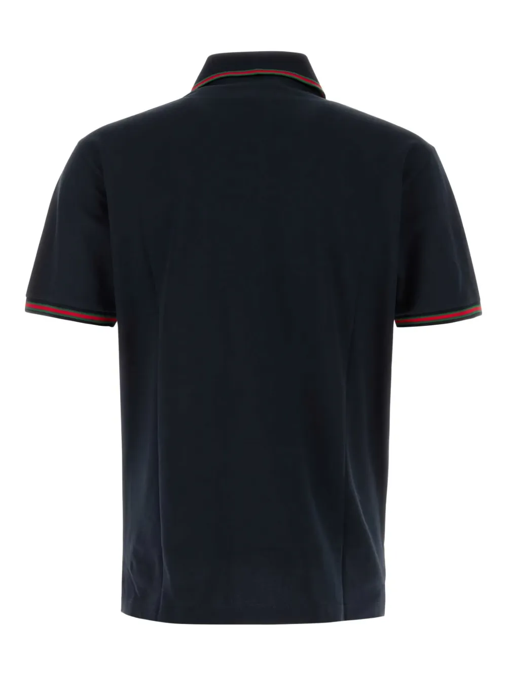 Gucci logo-embroidered polo shirt - Blauw